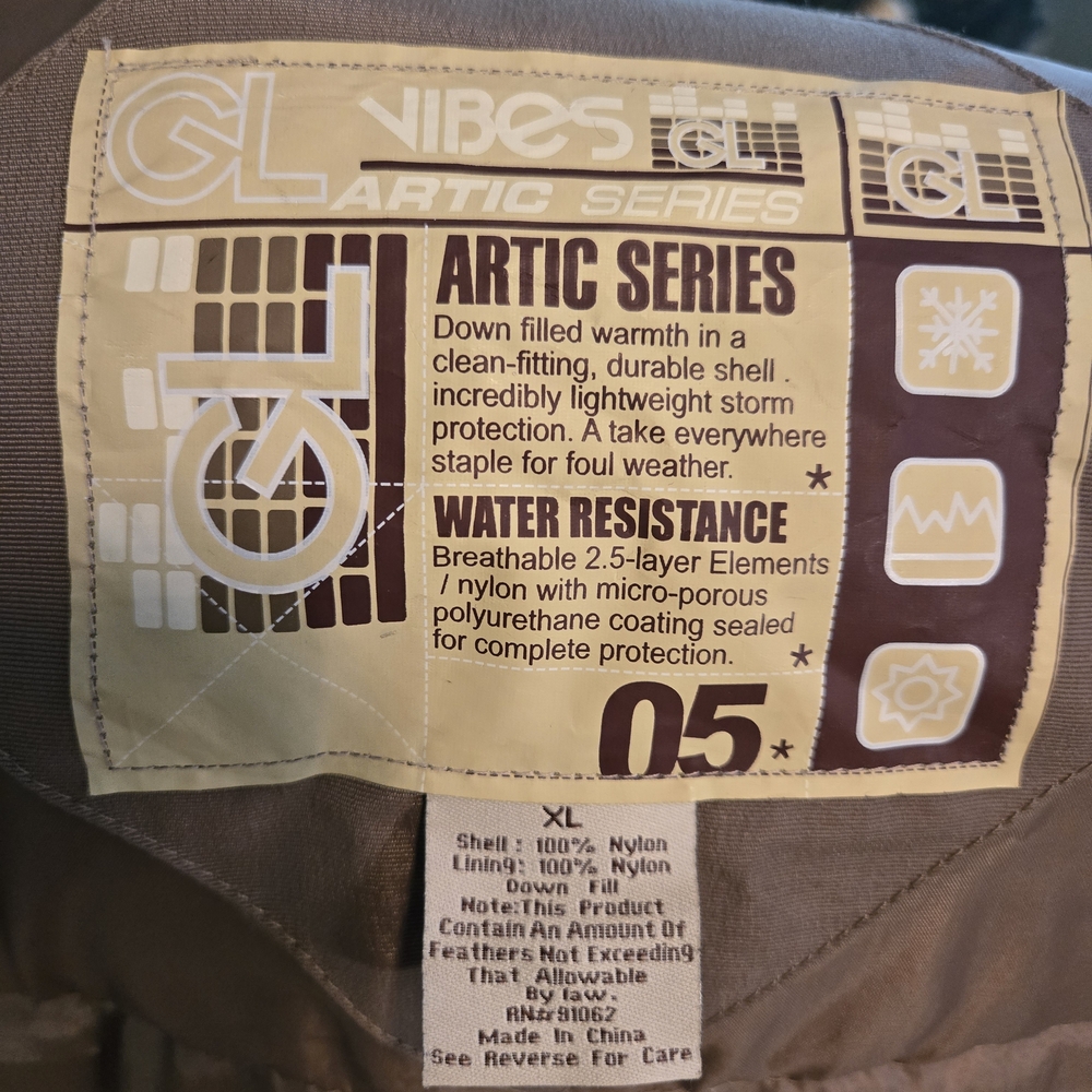 Vibe Artic Series Men's Ski Jacket - Taupe